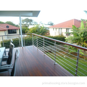 Stainless Steel Rod Balustrade with PVC Handrail